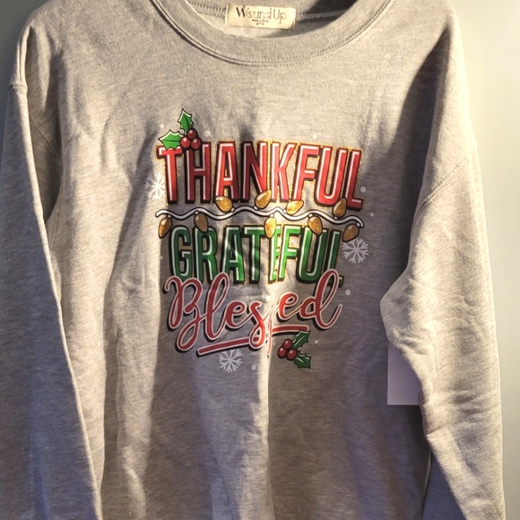 NEW-Ugly Christmas Sweater-Size Medium-Red & Gray - Picture 2 of 2